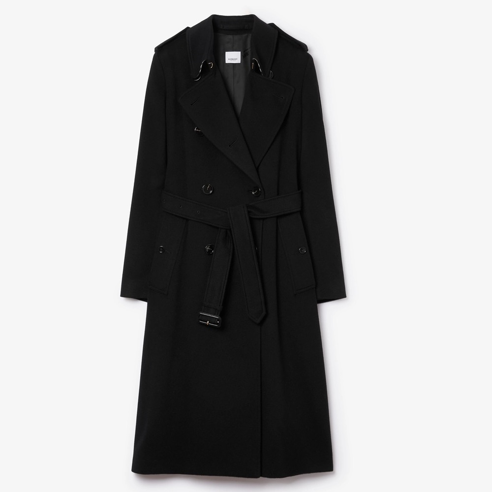 Burberry Kensington Cashmere Trench Coat